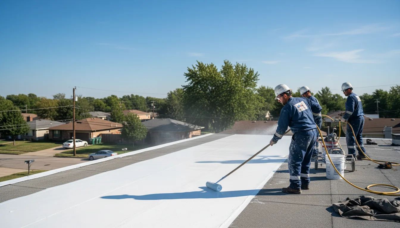 Commercial roof coating in Latham, NY near me